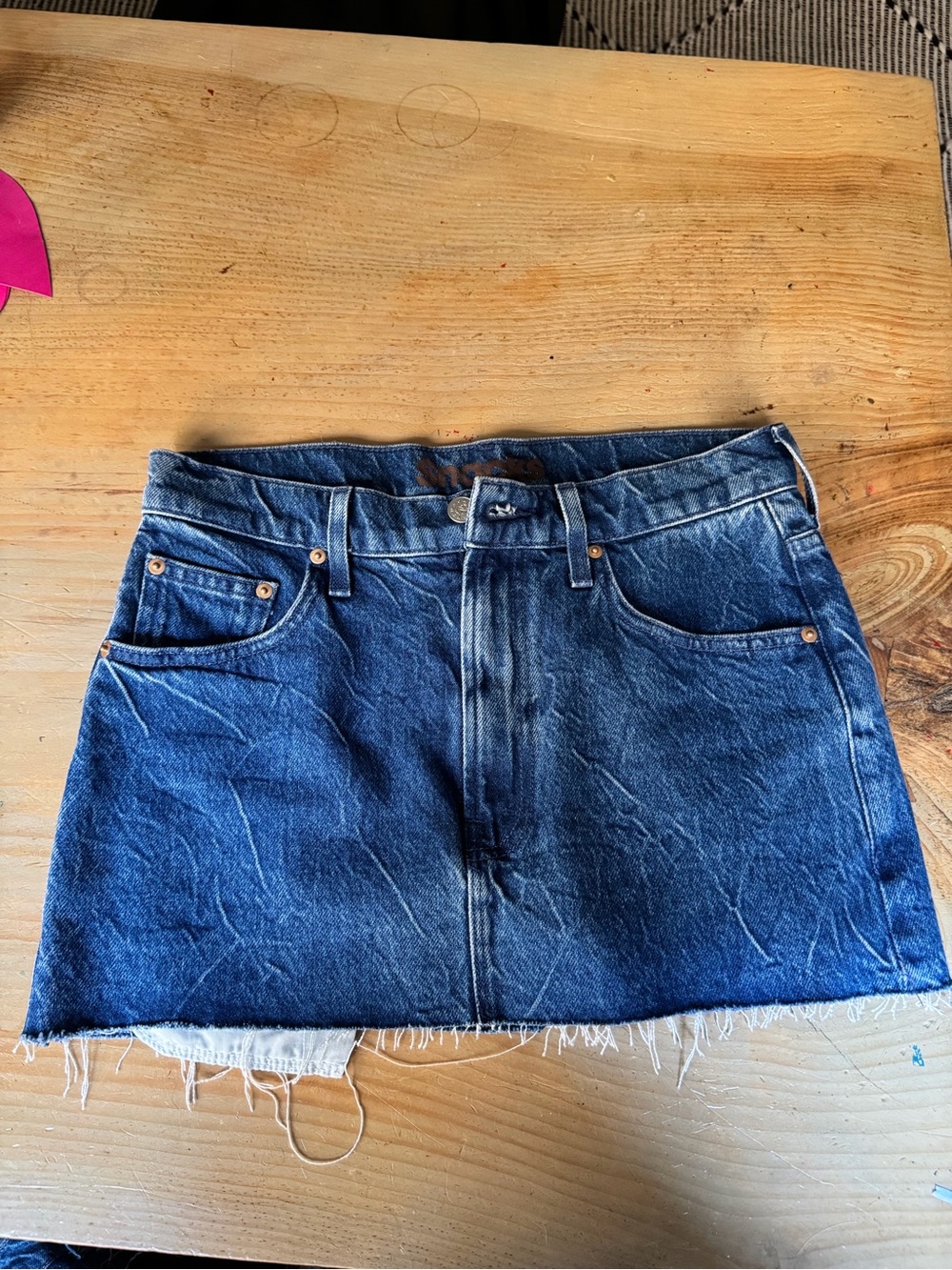 SNACKS by Mother Denim Mini Skirt
